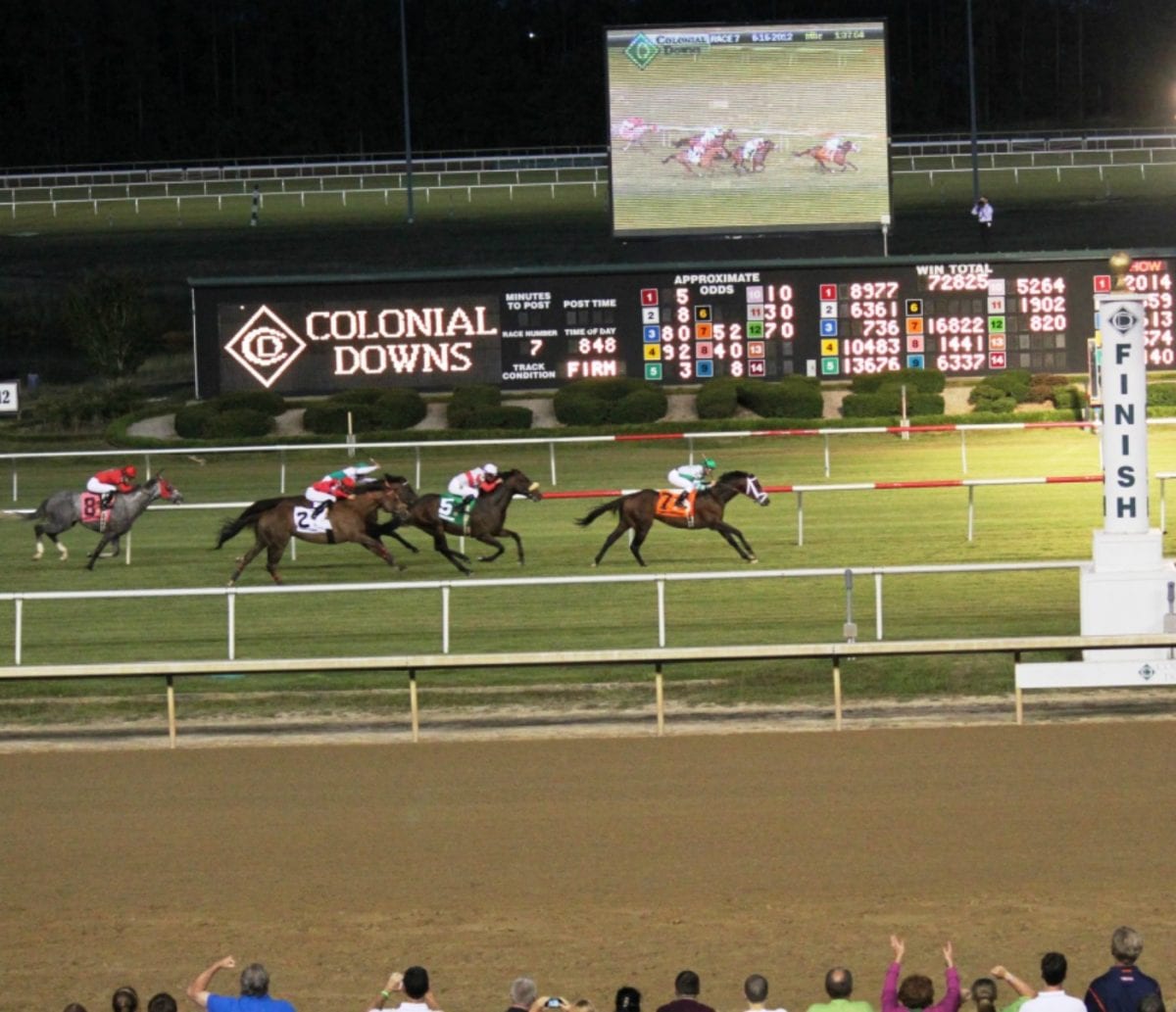 Colonial Downs stakes barn may be empty, but a grand entrance awaits