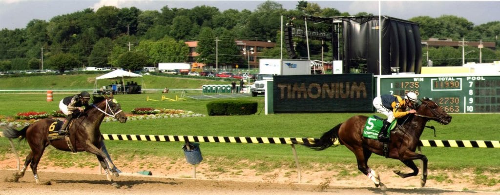 Skeleton Crew's been plying his trade for a long time.  Here, winning a 2007 race at Timonium.