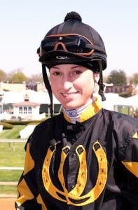 Kristina McManigell.  Photo by Jim McCue, Maryland Jockey Club.