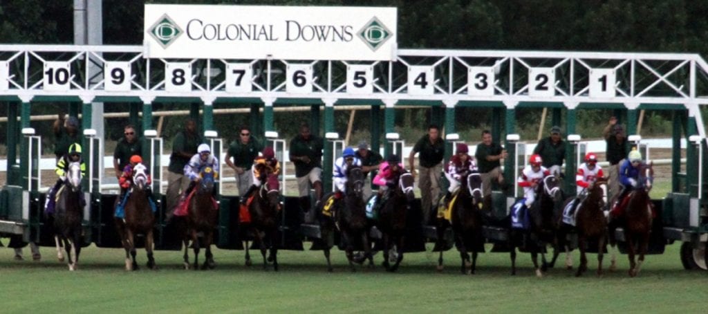 Colonial starting gate. Photo by Laurie Asseo.