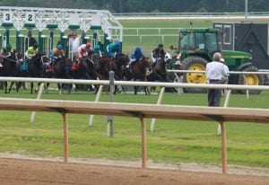 And they're off -- under the watchful eye and lens of Jeff Coady.  Photo by Nick Hahn.