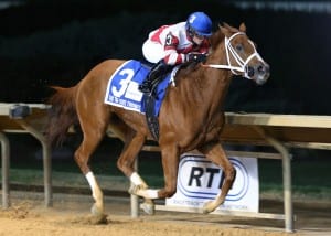 Amherst Street rolls in the Tri-State Futurity.  Photo by Coady Photography.