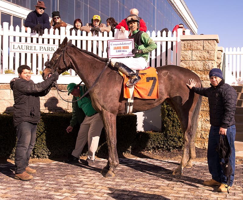 Jamie Ness earns 2000th victory of his training career