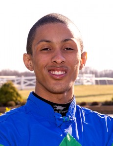 Victor Carrasco.  Photo by Jim McCue, Maryland Jockey Club.