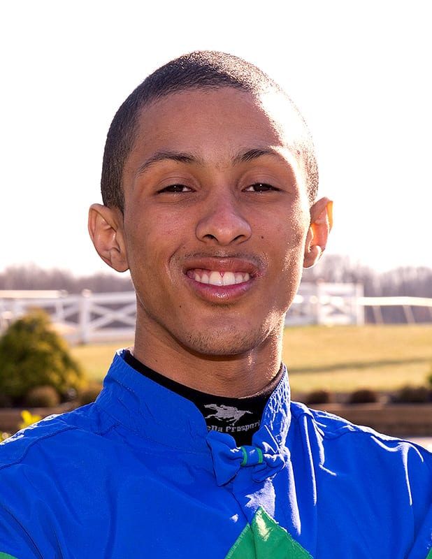 Victor Carrasco. Photo by Jim McCue, Maryland Jockey Club.