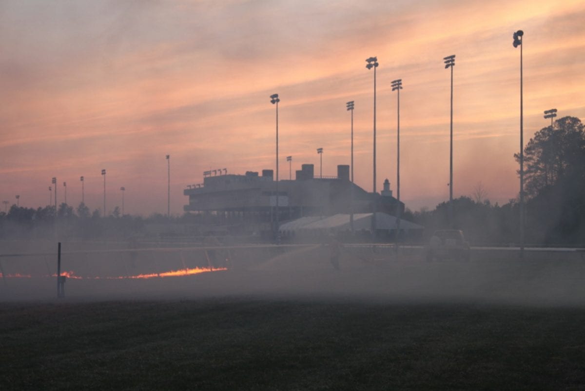 Colonial Downs’s literal scorched earth approach