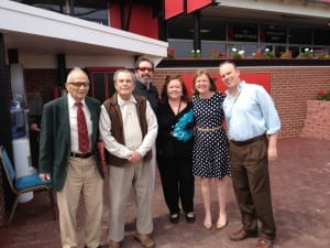 From left, Tony Marino, Fred Tallarico, Michael Tallarico, Dianne Tallarico, Erin Vespe, and the author.