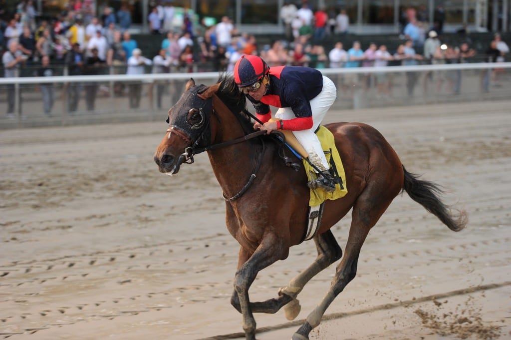 Tonalist wins the Peter Pan. Photo by NYRA/Chelsea Durand.