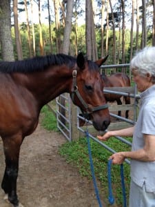 Sally Rohrbach and Spooky Mulder. Photo by Teresa Genaro.