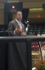 Lt. Governor Anthony Brown speaks at the Maryland Horse Forum.