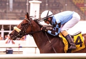 Legendary wins the Japan Racing Association. Photo by Jim McCue, Maryland Jockey Club.