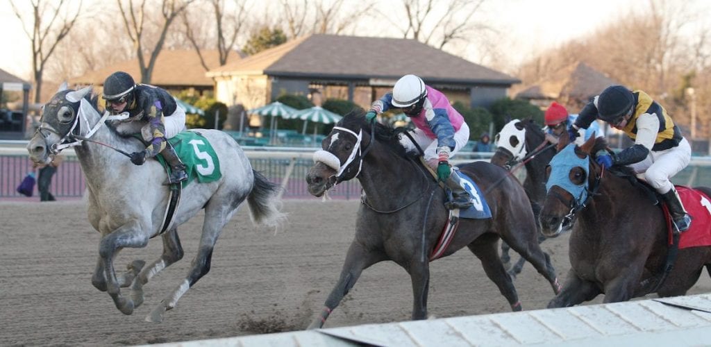 Praetereo (#5) is along in time to take the Valley Forge S. Photo By Bill Denver/EQUI-PHOTO