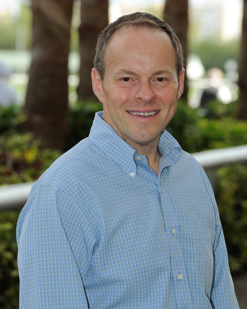 Larry Collmus. Photo courtesy of the Maryland Jockey Club.