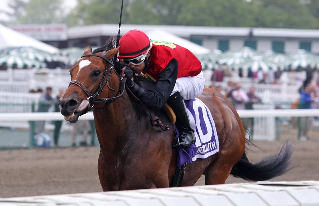 A. P. Indian won impressively in the Monmouth's opening day Decathlon Stakes. Photo By Bill Denver/EQUI-PHOTO