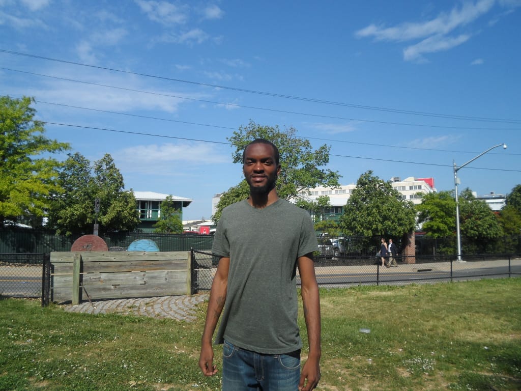 Aaron Dove stands outside of Pimlico. Photo by Teresa Genaro.