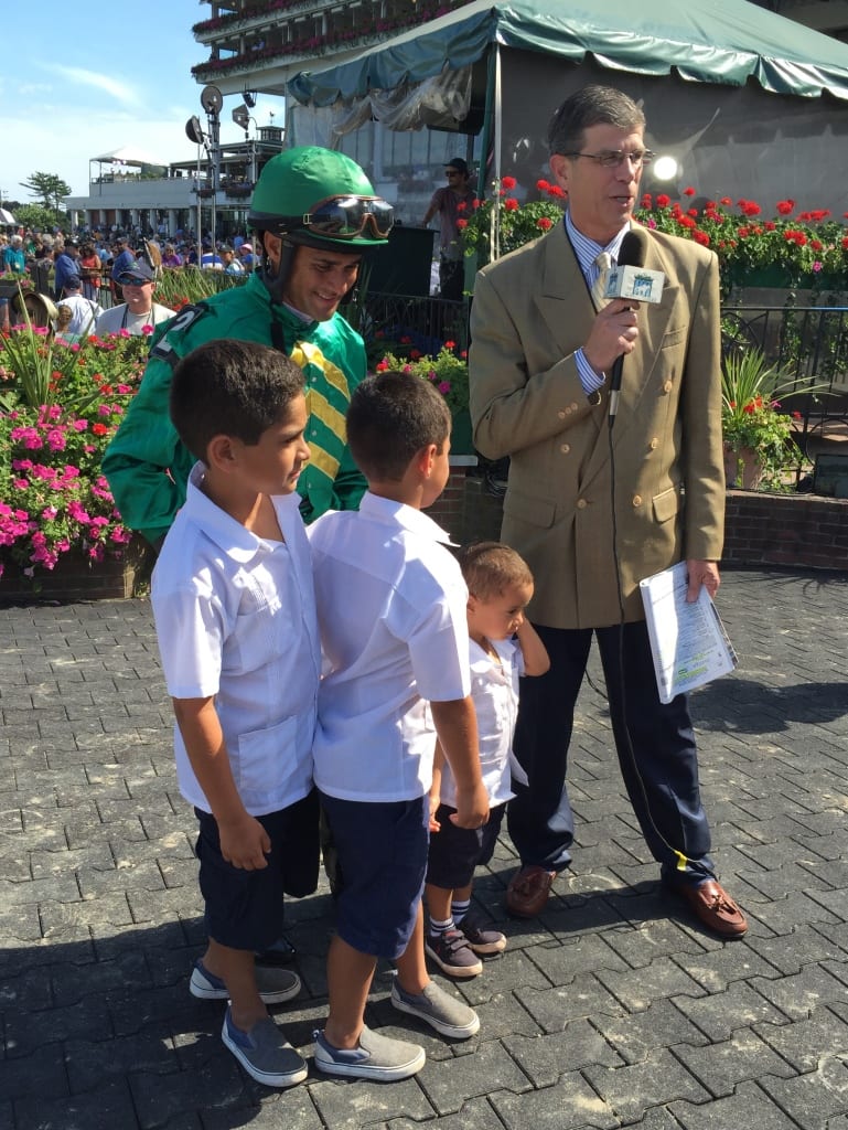 Abel Castellano and his boys celebrate his win in the G3 Matchmaker. Photo by Dan Tordjman.