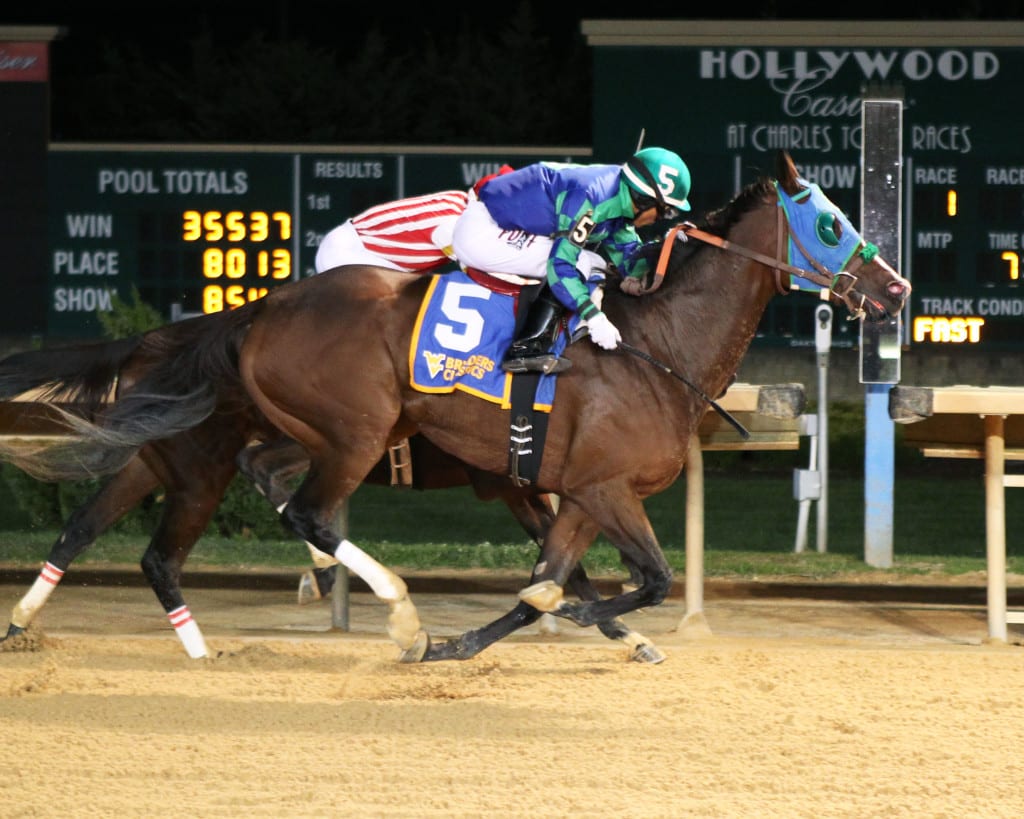 Spa Creek started Jeff Runco's big night with a bang, taking the WVBC Distaff. Photo by Coady Photography.