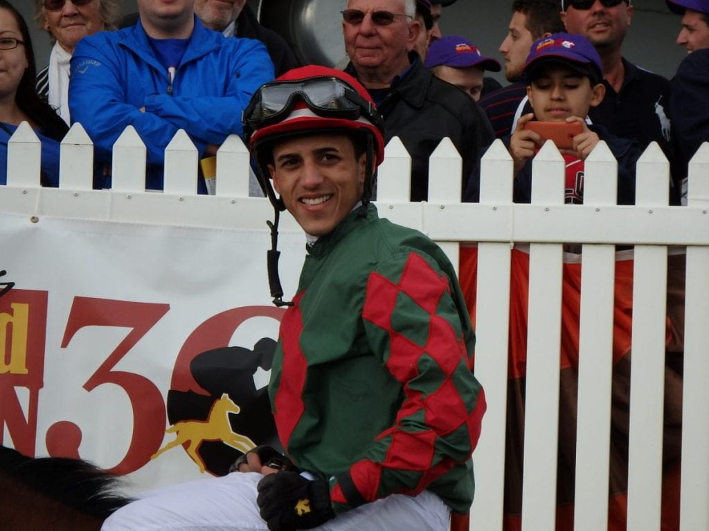 Jockey Jevian Toledo won three races, including both juvenile races. Photo by The Racing Biz.