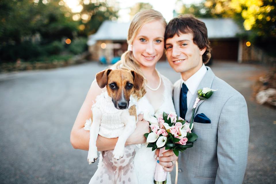 Keri and Andrew Wolfsont (and furry friend). Photo courtesy of Keri Wolfsont.