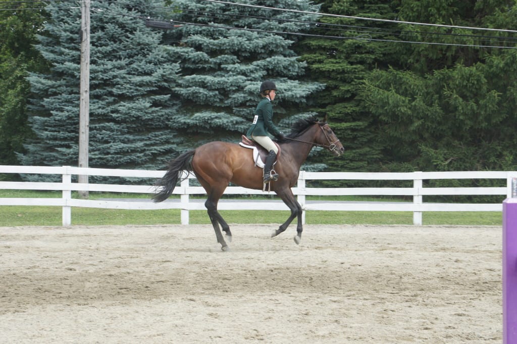 Candy Feat and Emma Meister in a competition. Photo by Kathryn Sharp.