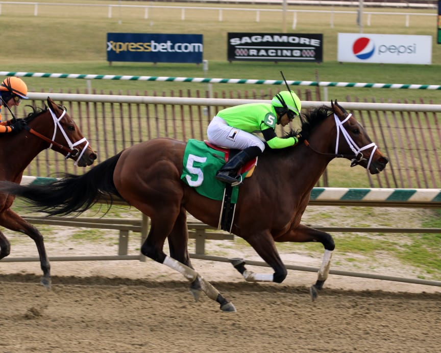 Karen’s Silk posts solid Marshua Stakes score