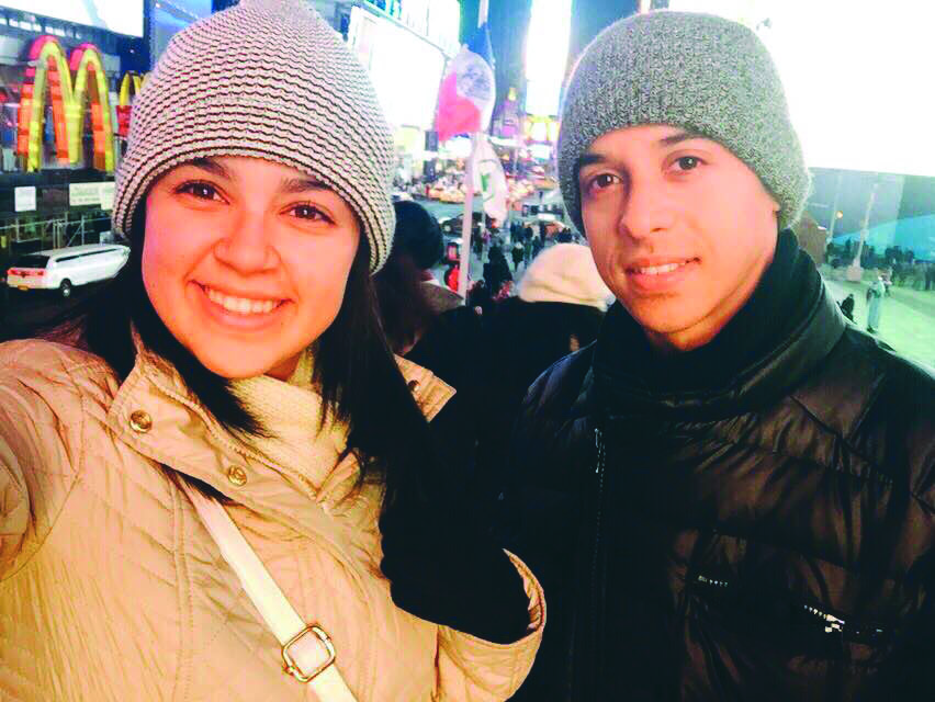 Fray Martinez and his wife, Yelitza.