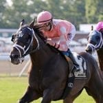 Elate returns from layoff to dominate Delaware Handicap