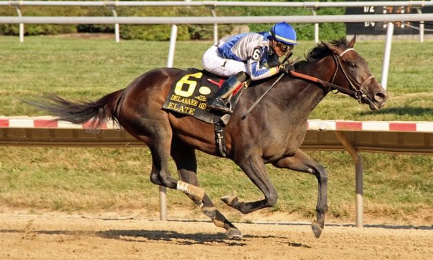Elate returns from layoff to dominate Delaware Handicap