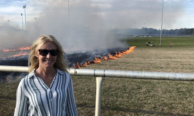 At Colonial Downs, the lighting – and passing – of the torch