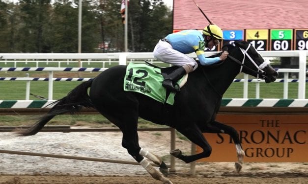 Hello Beautiful was stunning in Md. Million Lassie win