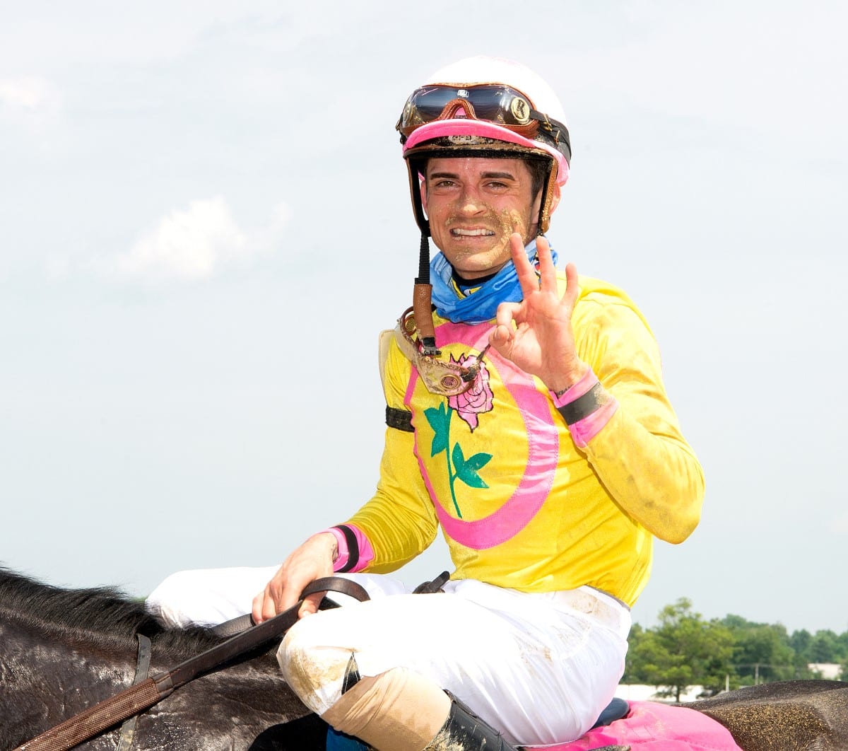 Jockey Sheldon Russell. Photo Jim McCue, Maryland Jockey Club.