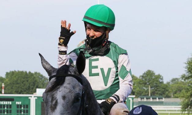 Ferrin Peterson climbing Monmouth jockey ranks