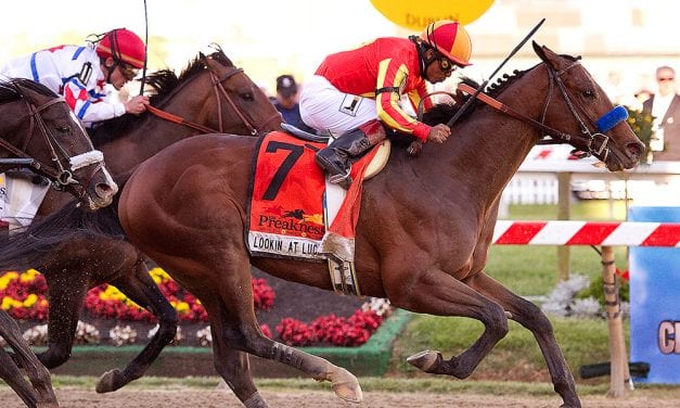 Preakness Memories: Lookin At Lucky catches a break