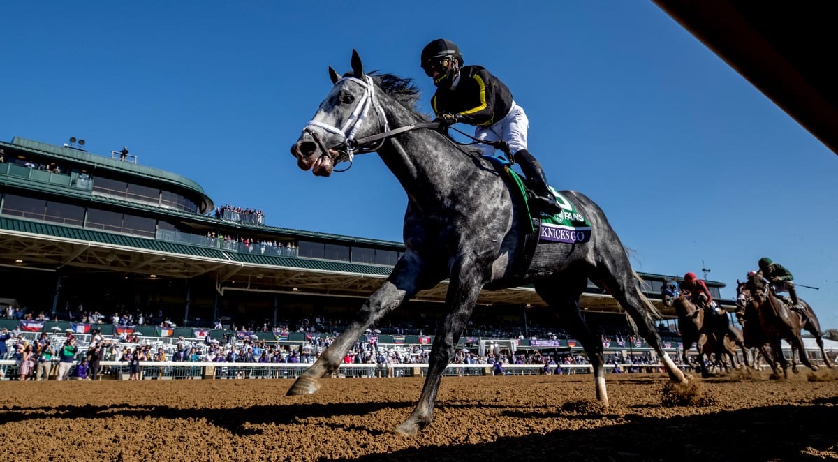 Knicks Go won the Breeders' Cup Dirt Mile at Keeneland. Photo by Alex Evers/Eclipse Sportswire/Breeders Cup/CSM.