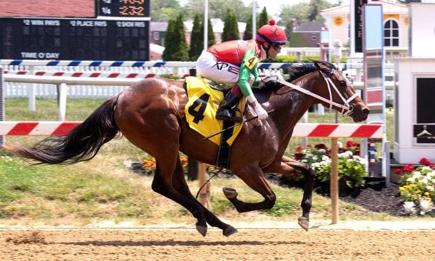 Jerry Robb has three for the money in Lewes Stakes