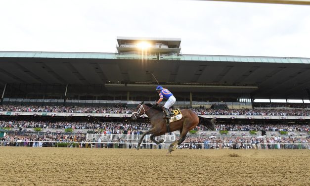 Mo Donegal scores in Belmont Stakes