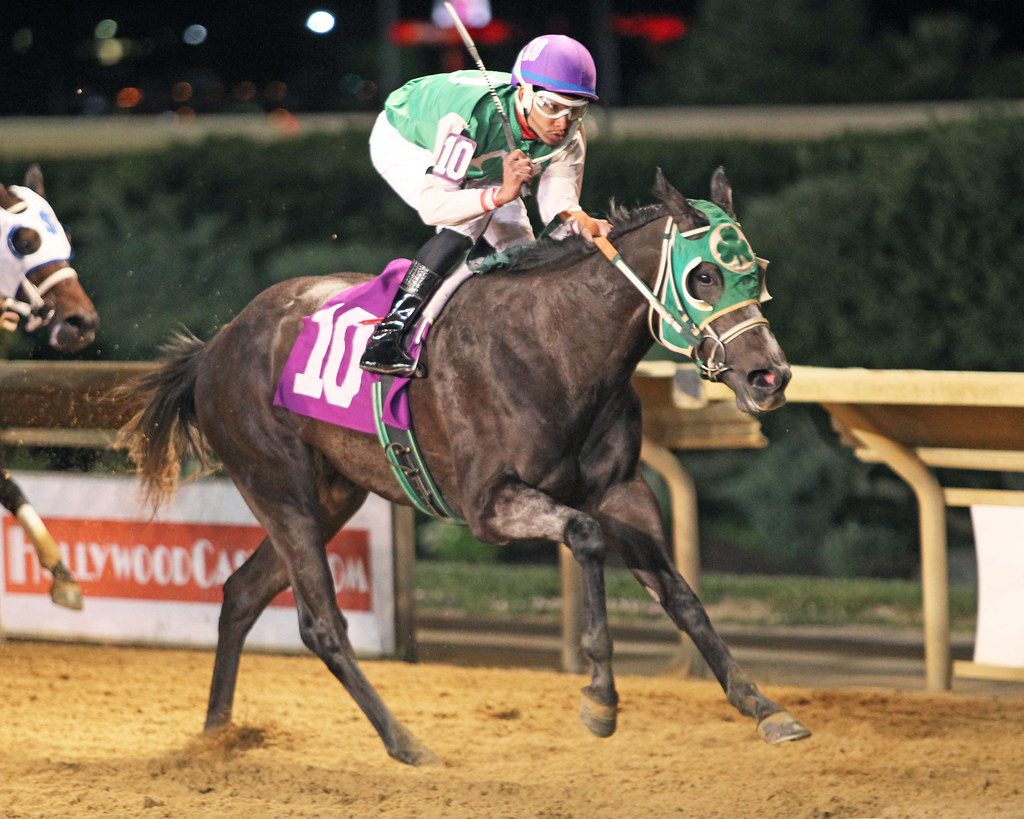 Silky Serena and Reshawn Latchman won the Fancy Buckles Stakes. Photo by Coady Photography.