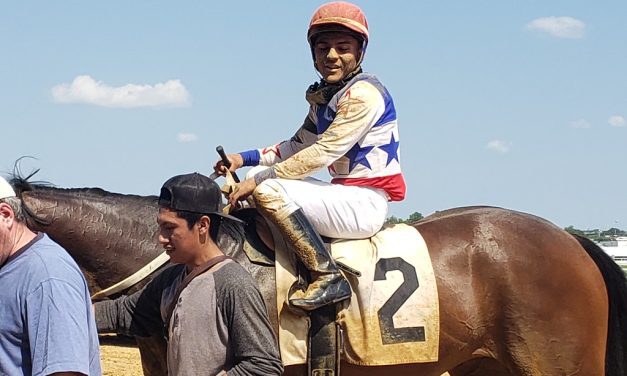 Jockey Walter Rodriguez nets first win