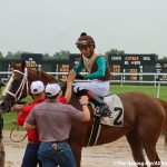 Miss Leslie romps to record Delaware Handicap score