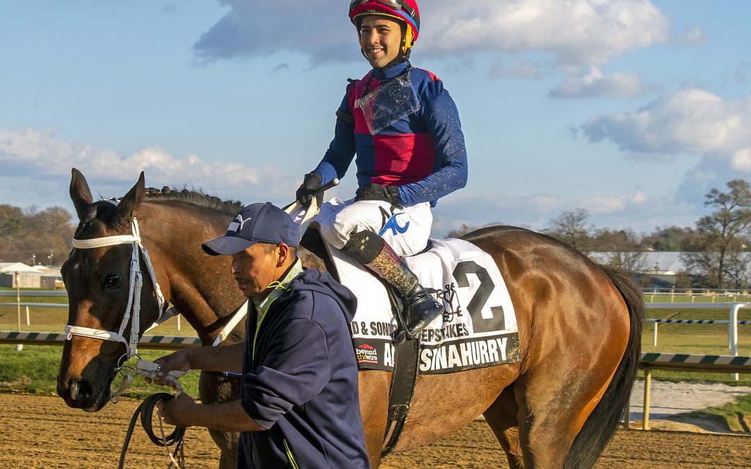 Alwaysinahurry, Fille d’Esprit score in Laurel stakes