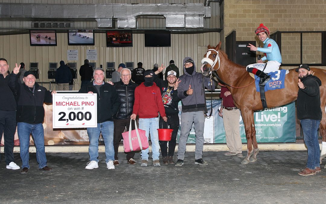 Trainer Michael Pino reaches 2,000 wins