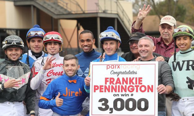Frankie Pennington reaches 3,000 wins