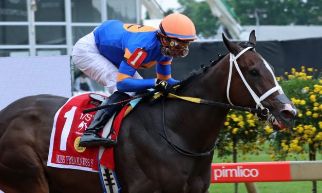Mystic Lake dazzles in G3 Miss Preakness win