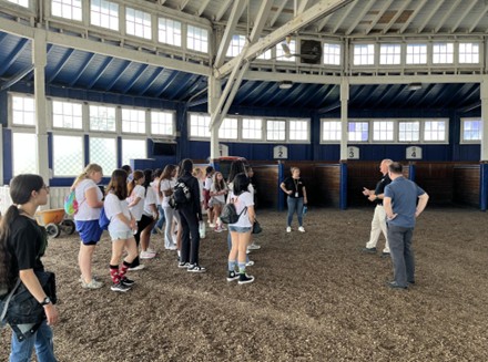 Emergency management camp group visits Laurel Park