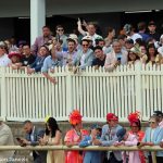 Preakness day crowd