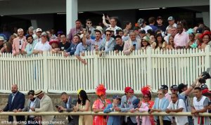 Preakness day crowd