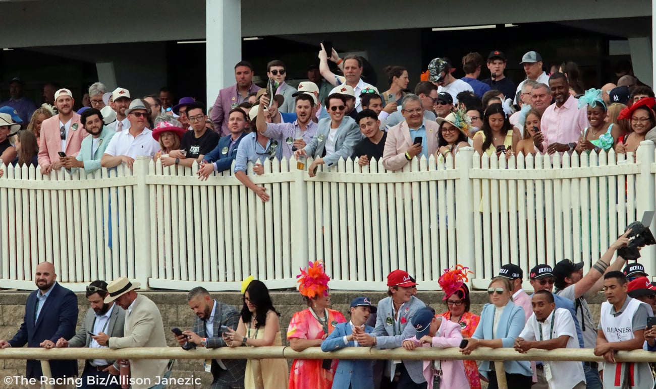Preakness day crowd