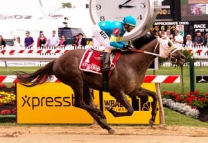 Governmentshutdown wins the Rollicking. Photo by Jim McCue, Maryland Jockey Club.