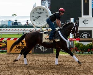 Ride on Curlin.  Photo by Jim McCue, Maryland Jockey Club.