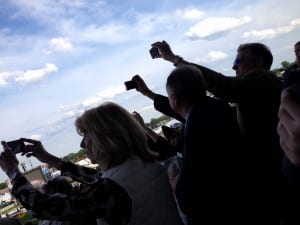 Cameraphones catch the start of the 139th Preakness.